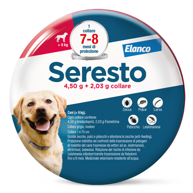 Elanco - Seresto - Cane - Oltre a 8 kg