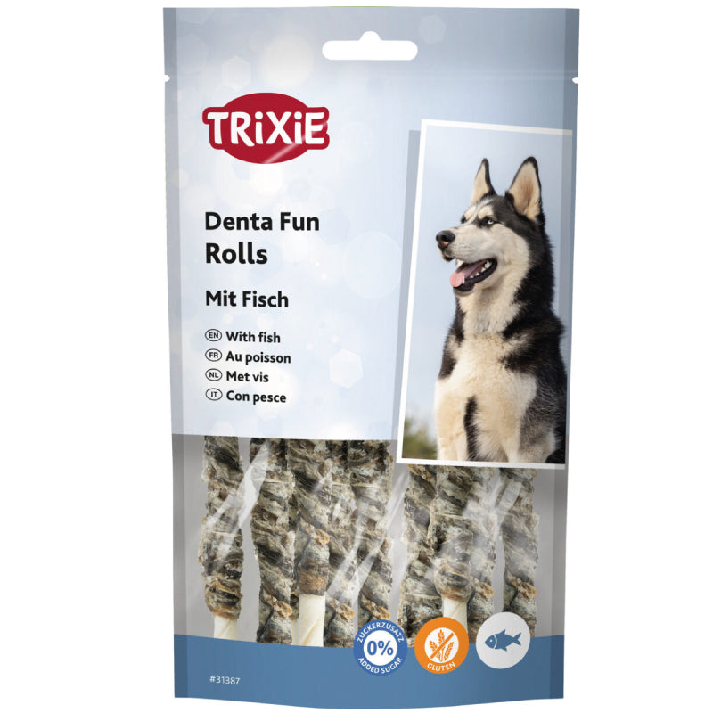 Trixie - Denta Fun - Rolls con Pesce arrotolato - 12cm - 75gr