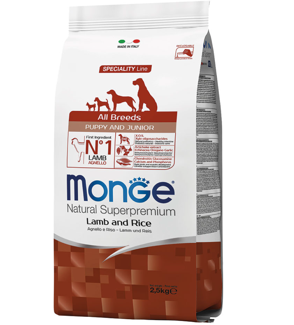 Monge - Natural Superpremium - All Breeds - Puppy&Junior - 2.5 kg