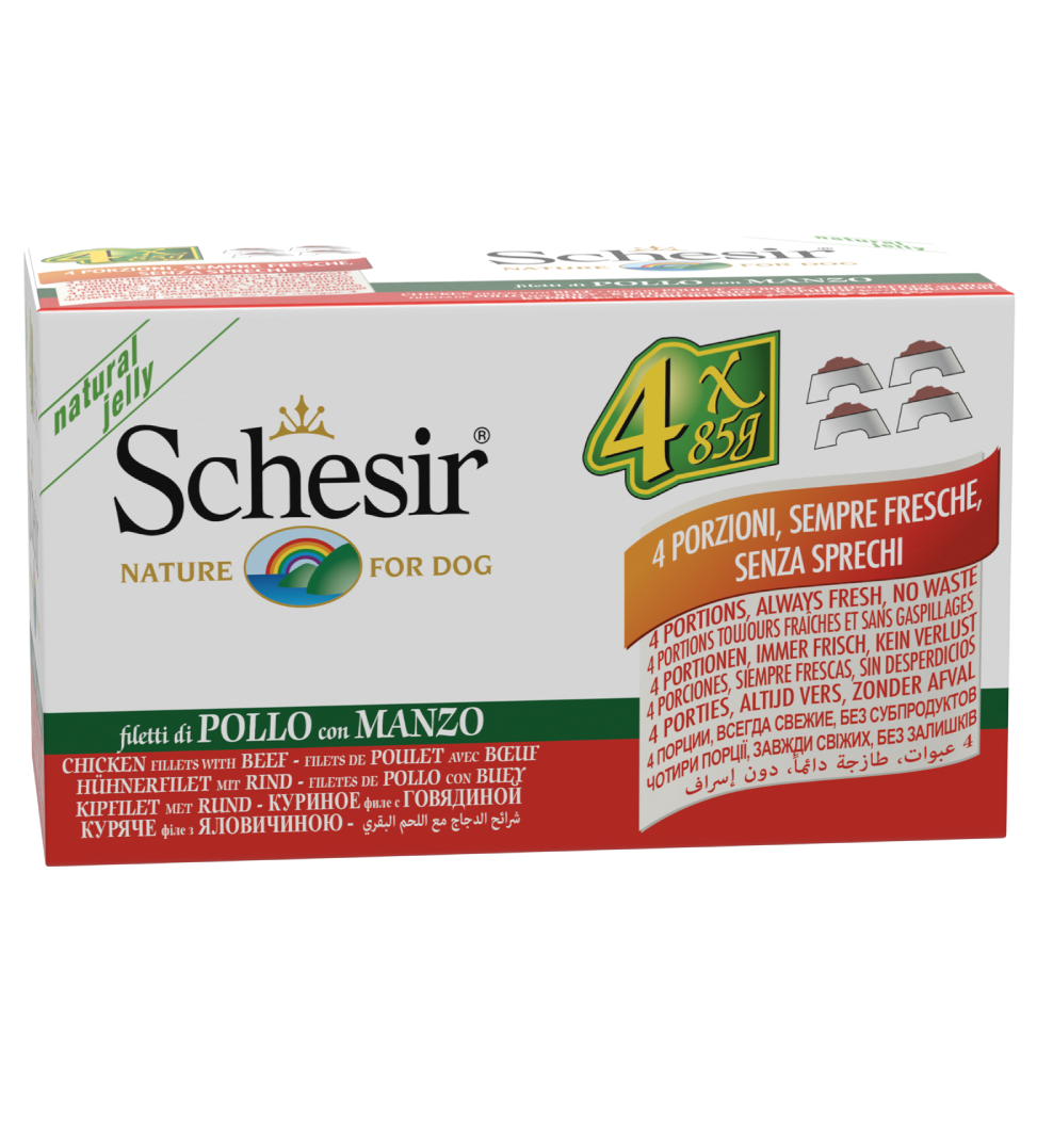 Schesir Dog - Multipack - 4x85g