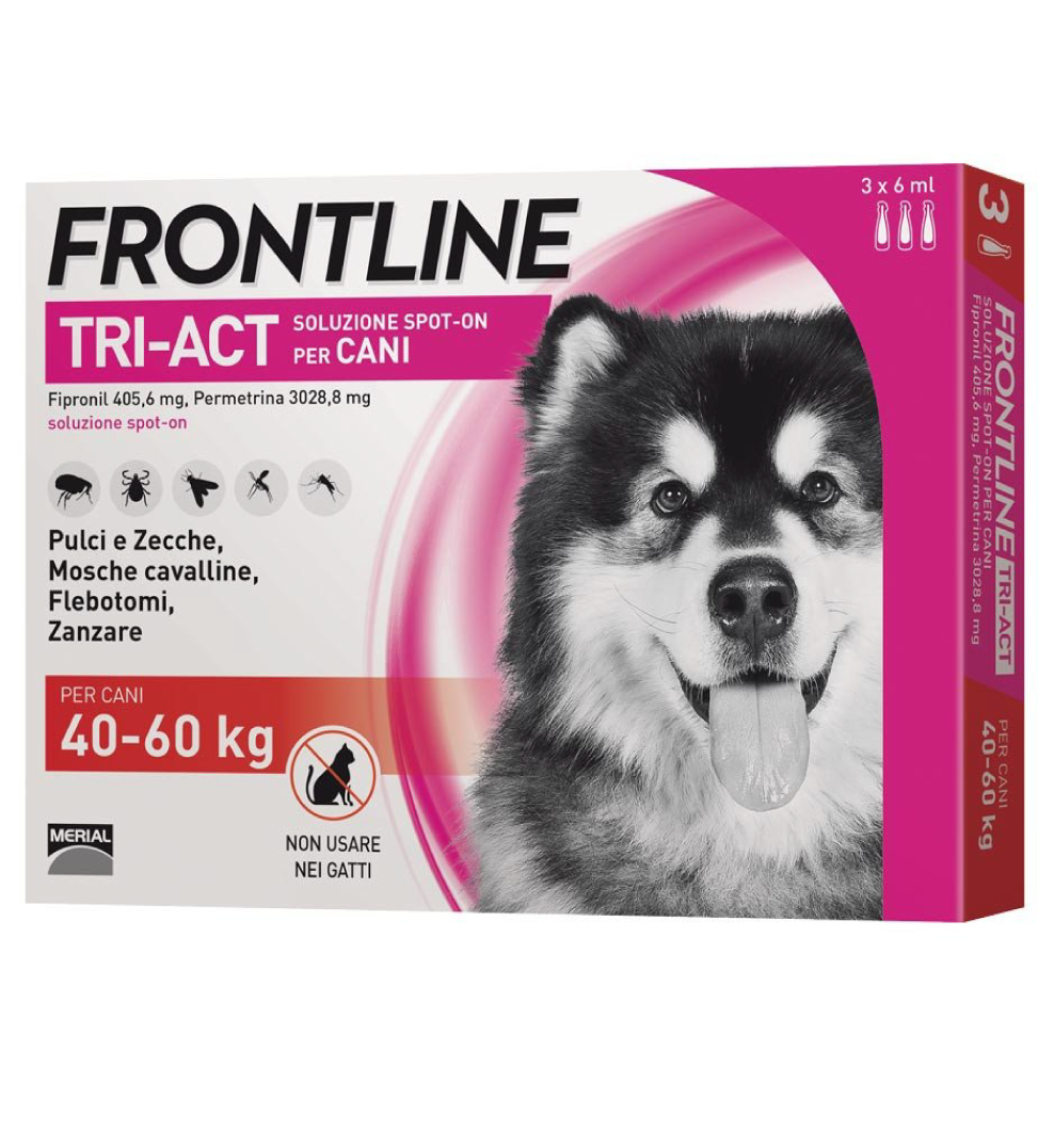 Frontline - TriAct - Da 40 a 60 kg - 3 pipette