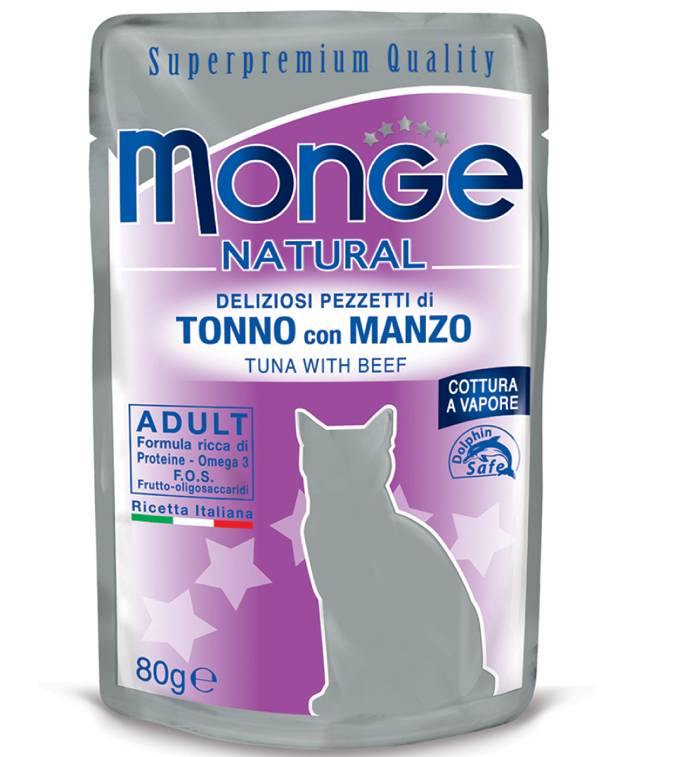 Monge Cat - Superpremium Quality - Natural - Adult - 80gr