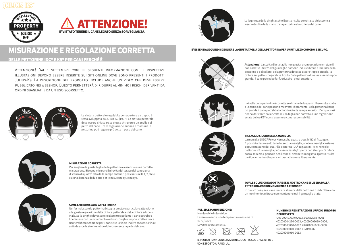 Trixie - Pettorina Power Julius-K9 - Taglia Mini-Mini/S