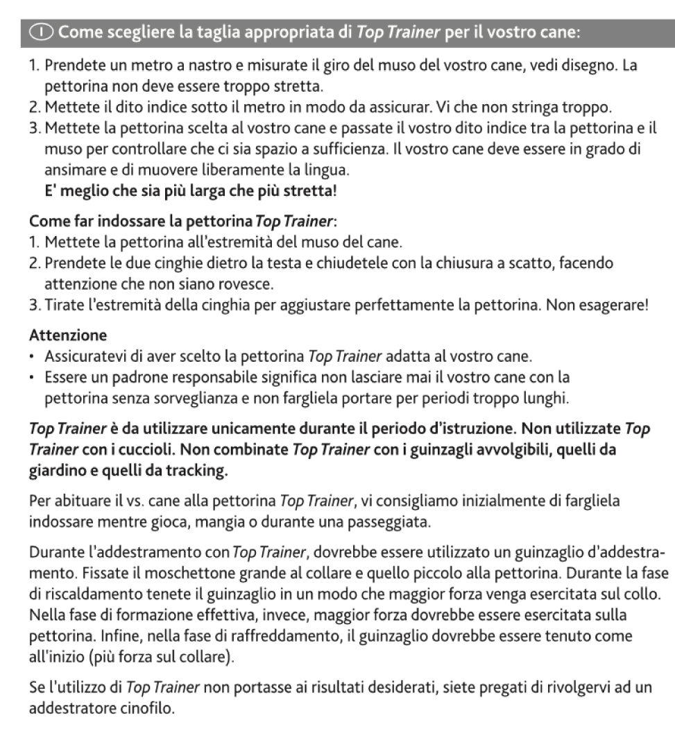 Trixie - Top Trainer - Museruola Addestramento - M