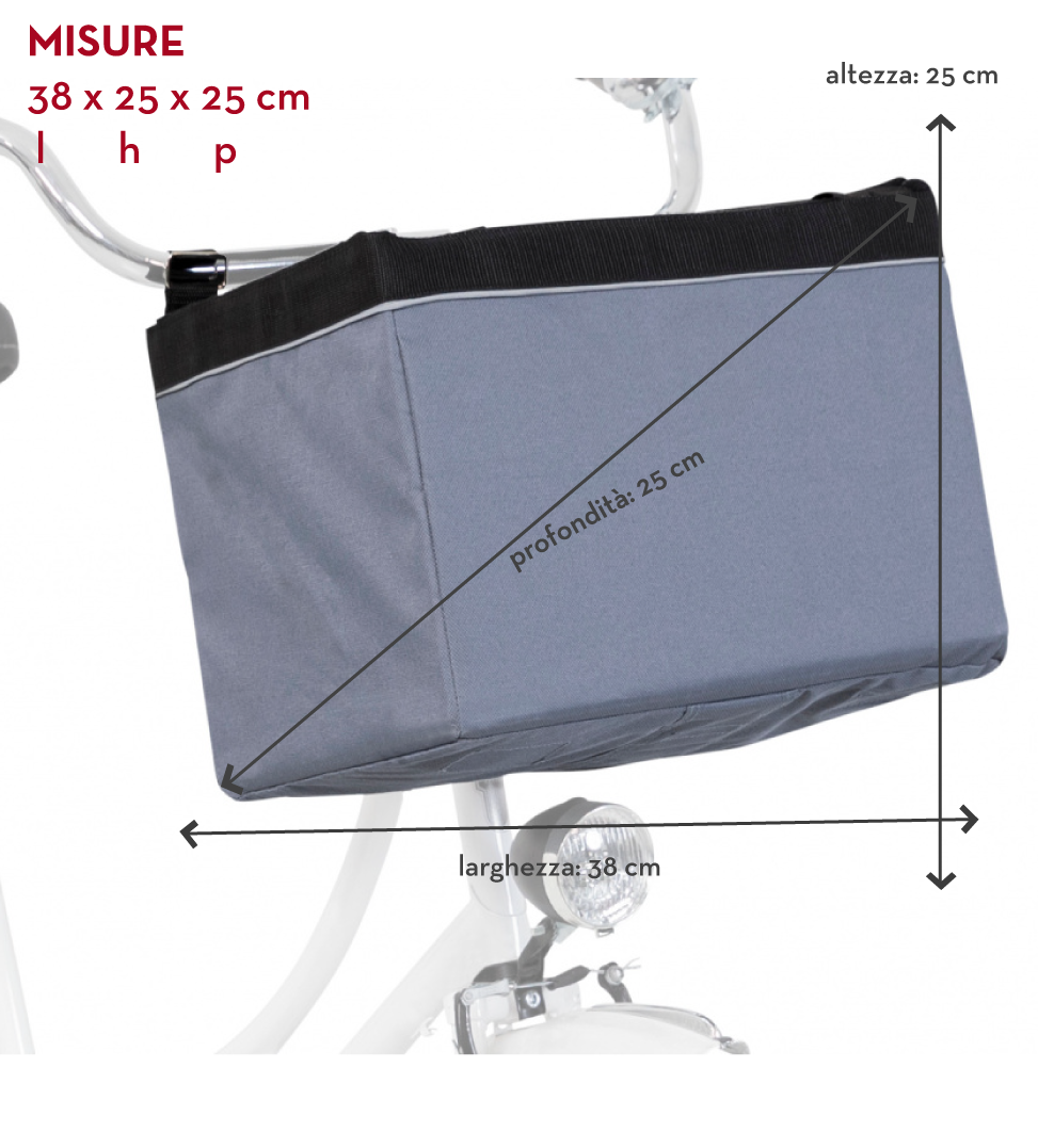 Trixie - Trasportino Bici Anteriore - Front-Box - Fino a 6kg