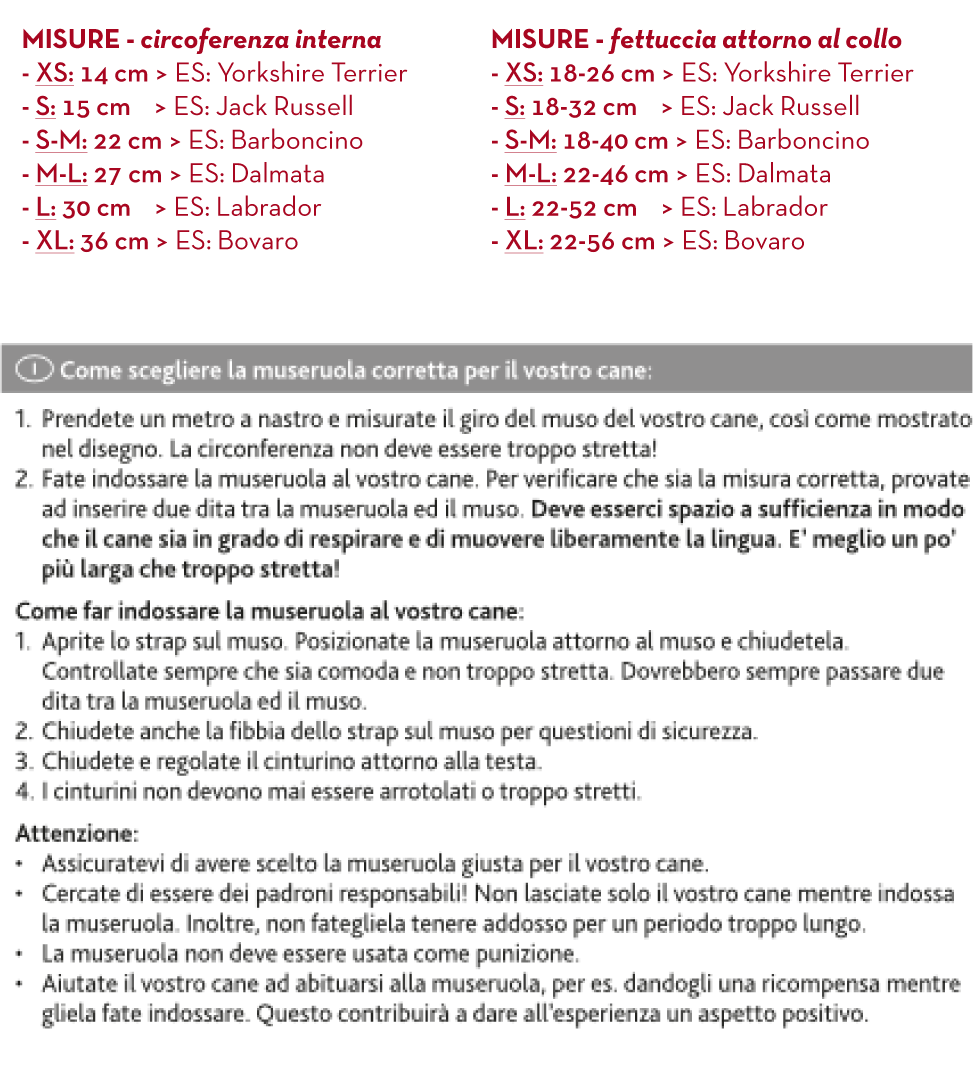 Trixie - Museruola contro Bocconi Avvelenati - XS/S