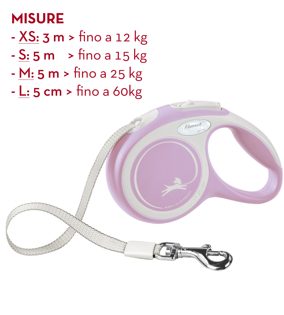 Flexi - New Comfort - Guinzaglio in Fettuccia - XS