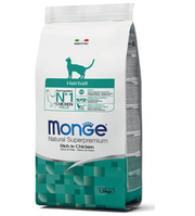 Monge Cat - Natural Superpremium - Hairball - 1.5 kg