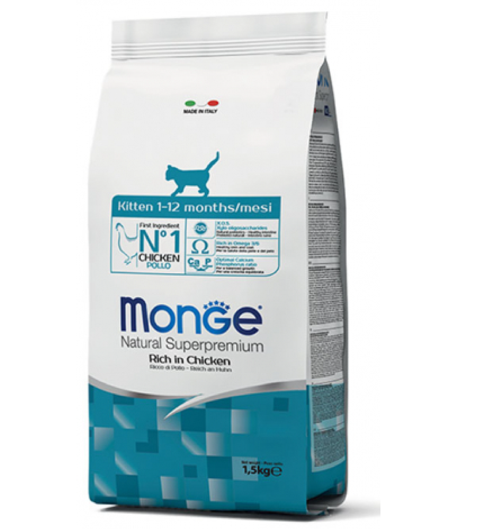 Monge Cat - Natural Superpremium - Kitten - Pollo - 1.5 kg