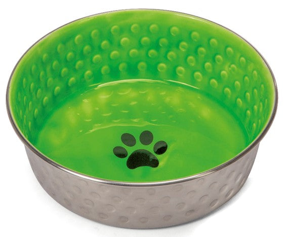 Imac - Ciotola acciaio - Bordo in Gomma e Finitura in Ceramica - 1.9 L