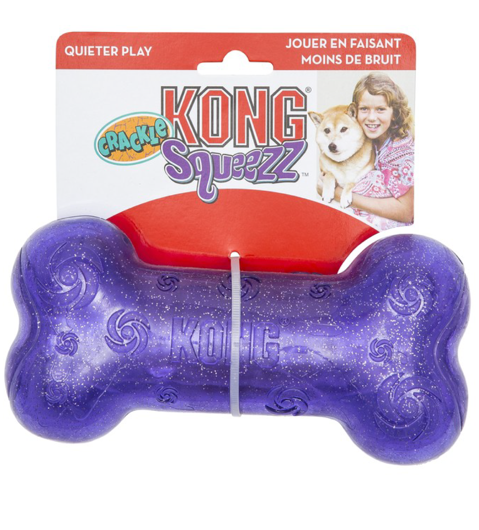 Kong - Squeezz Crackle Bone - M