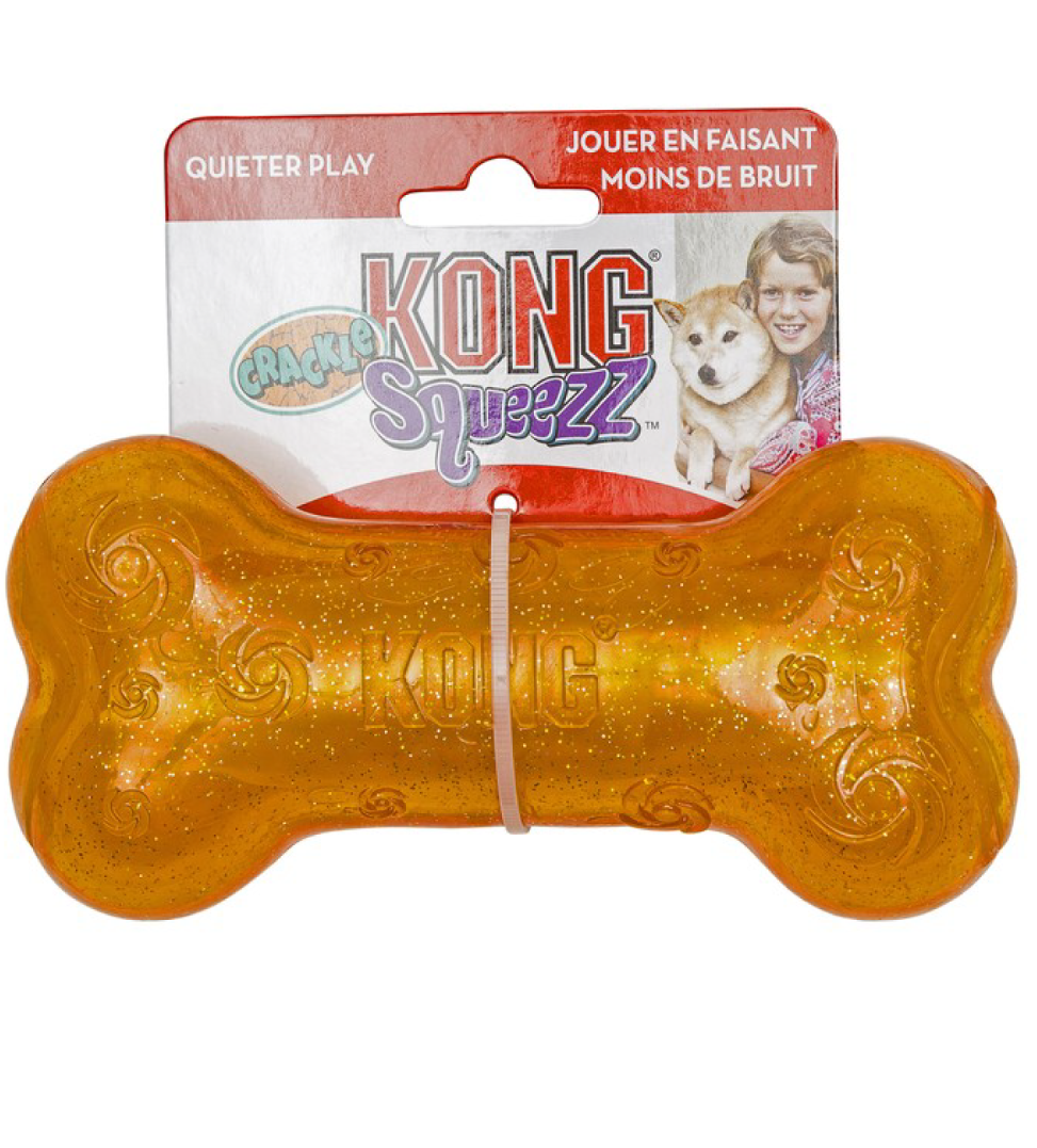 Kong - Squeezz Crackle Bone - M
