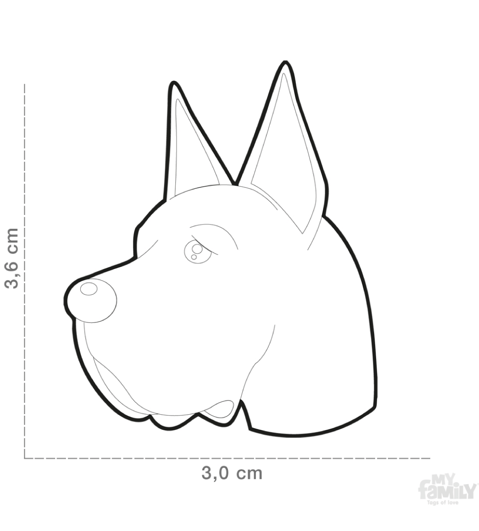 My Family - Medaglietta Friends Cane - con Incisione