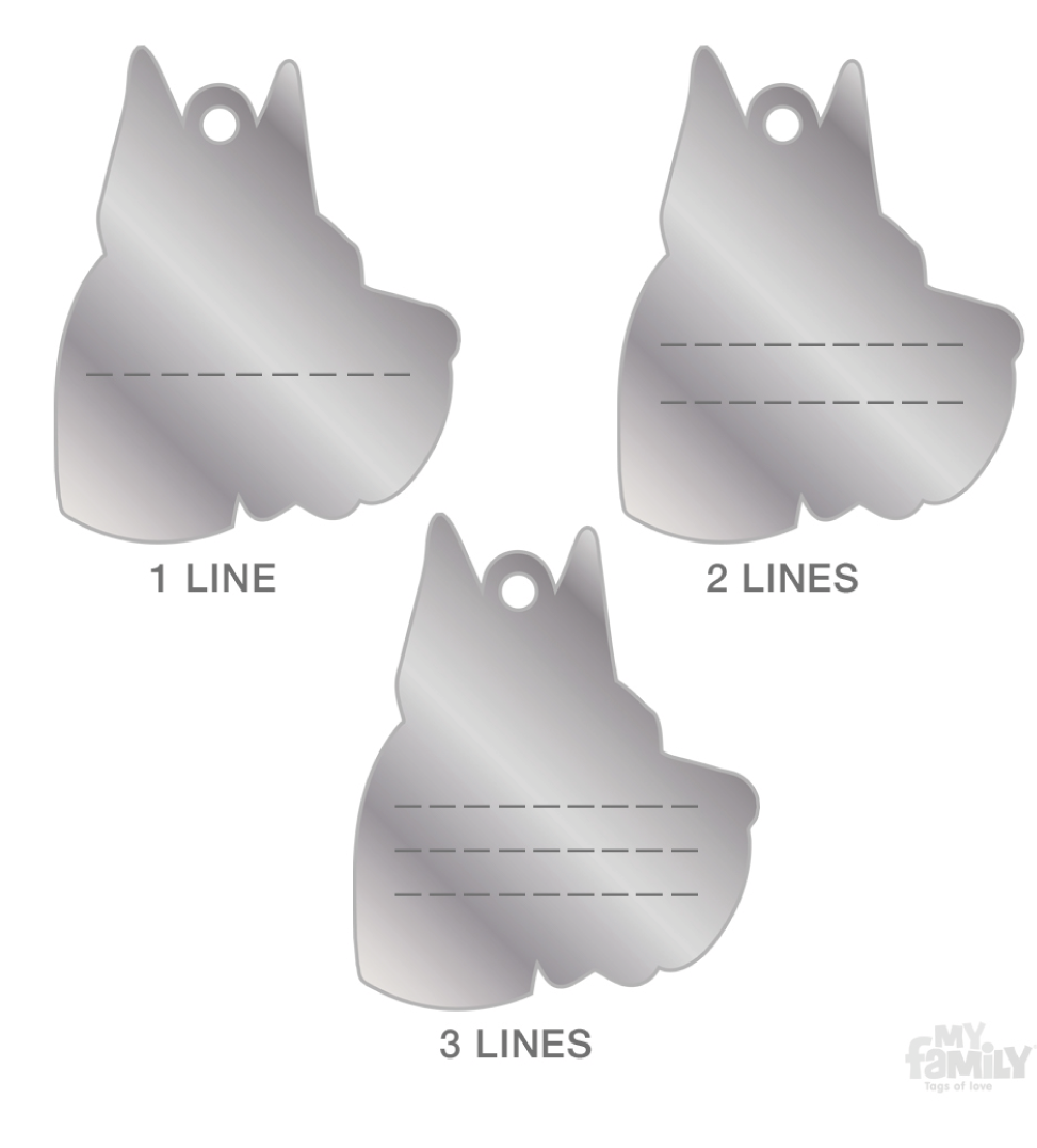 My Family - Medaglietta Friends Cane - con Incisione