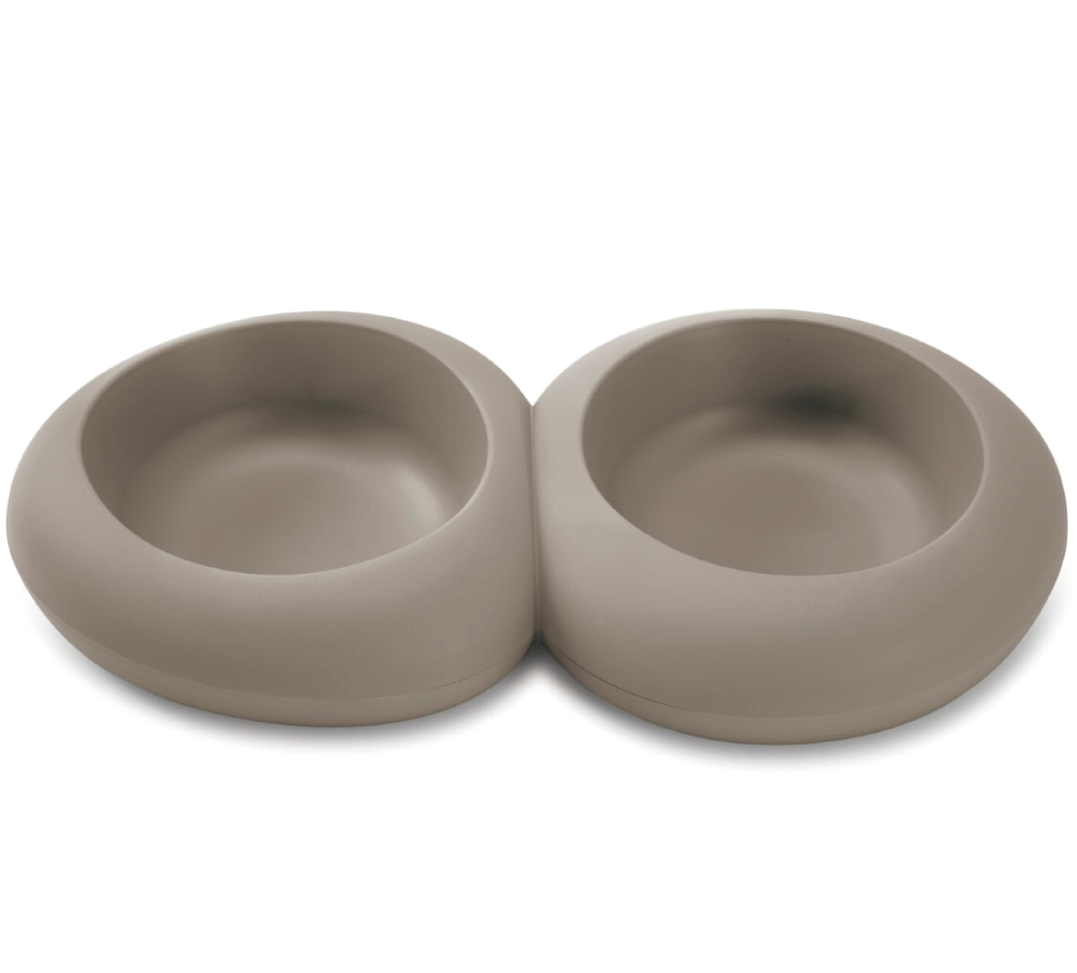 Imac - Ciotola Plastica Doppia - Ciottoli D03 - 2x0.3 L