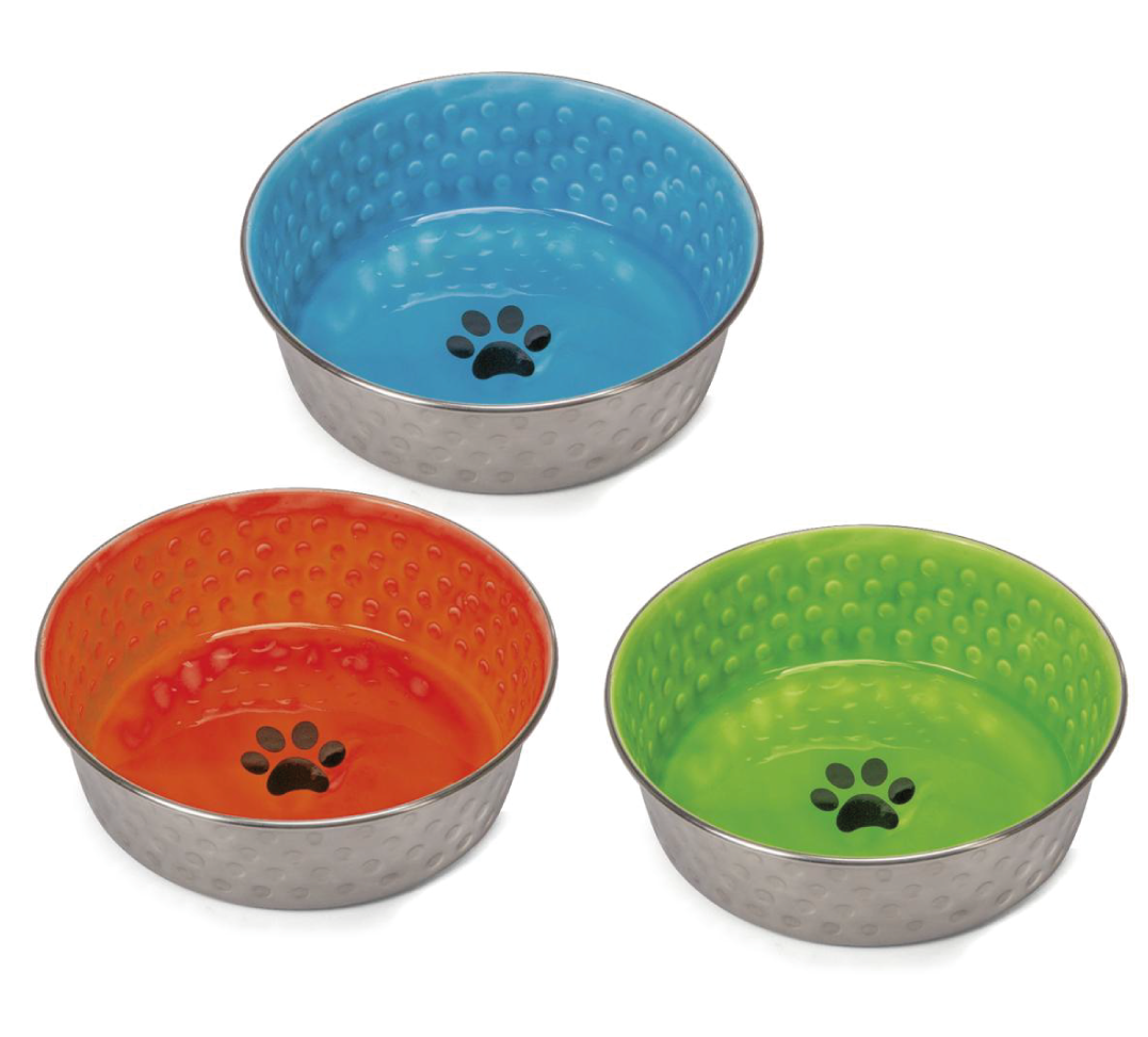 Imac - Ciotola Acciaio - Bordo in Gomma e Finitura in Ceramica - 2.7 L