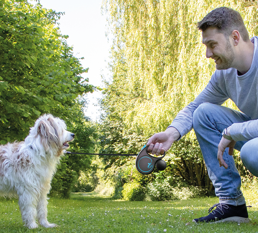 Flexi - Black Design - Guinzaglio in Fettuccia - S