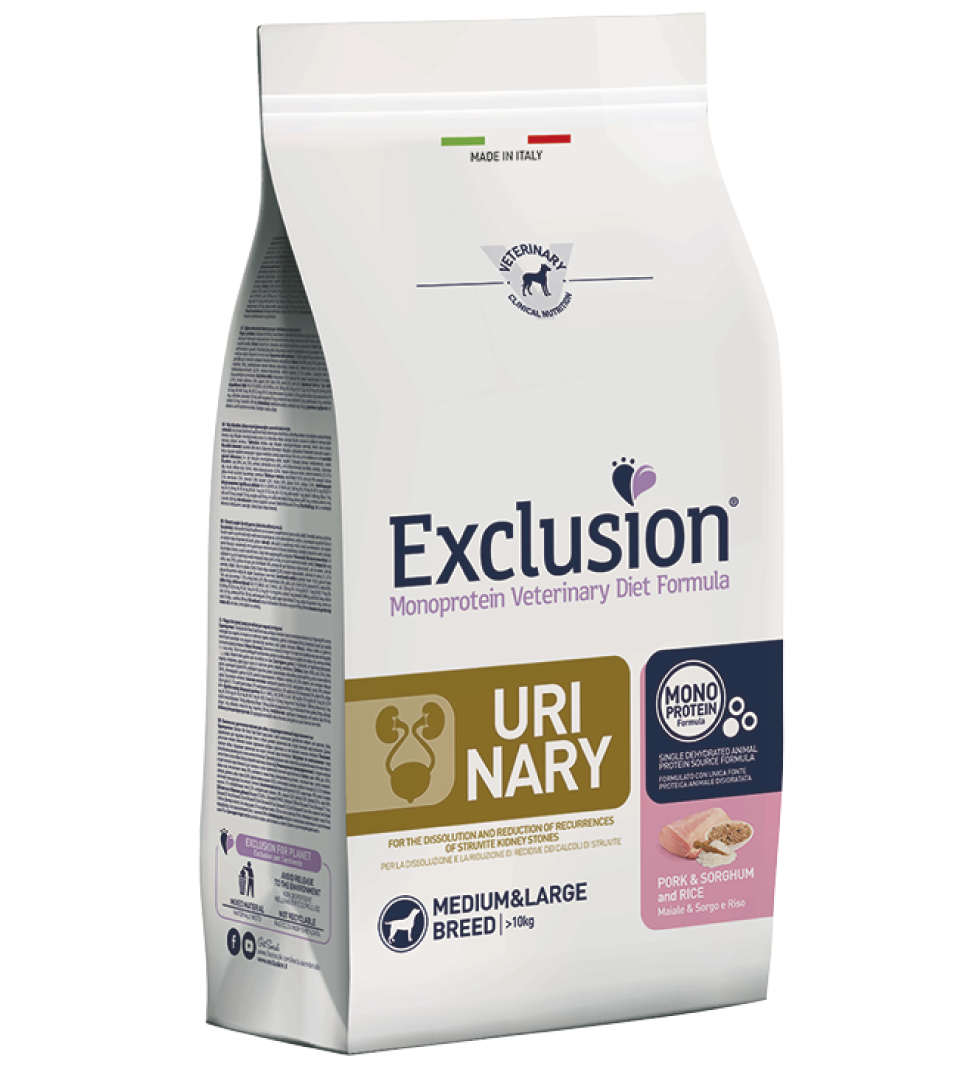 Exclusion - Veterinary Diet Canine - Urinary - Medium/Large - 2kg