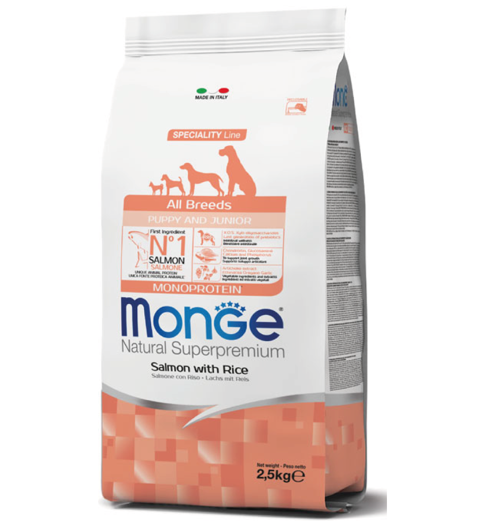 Monge - Natural Superpremium - All Breeds - Puppy&Junior - 2.5 kg
