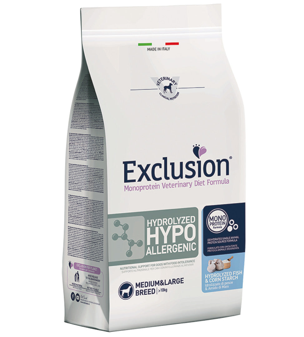 Exclusion - Veterinary Diet Canine - Hydrolyzed Hypoallergenic - Medium/Large - 12kg