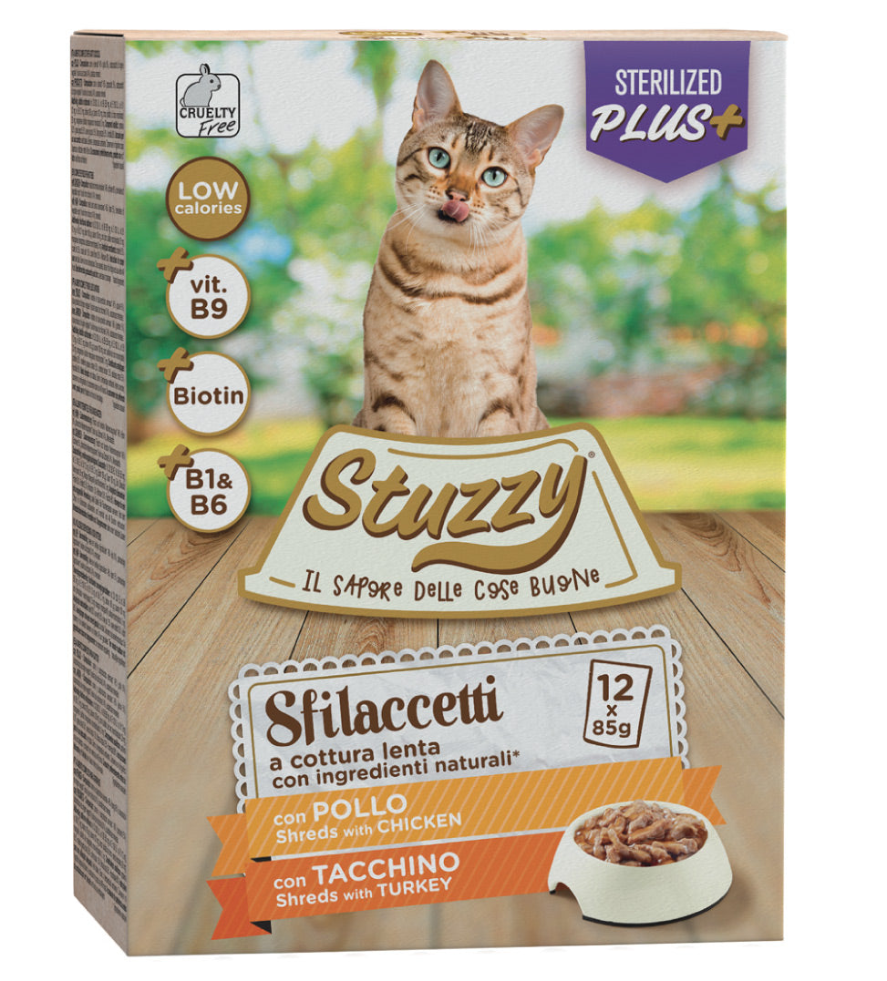Stuzzy Cat - Sfilaccetti - Sterilizzato - 85g x 12 buste