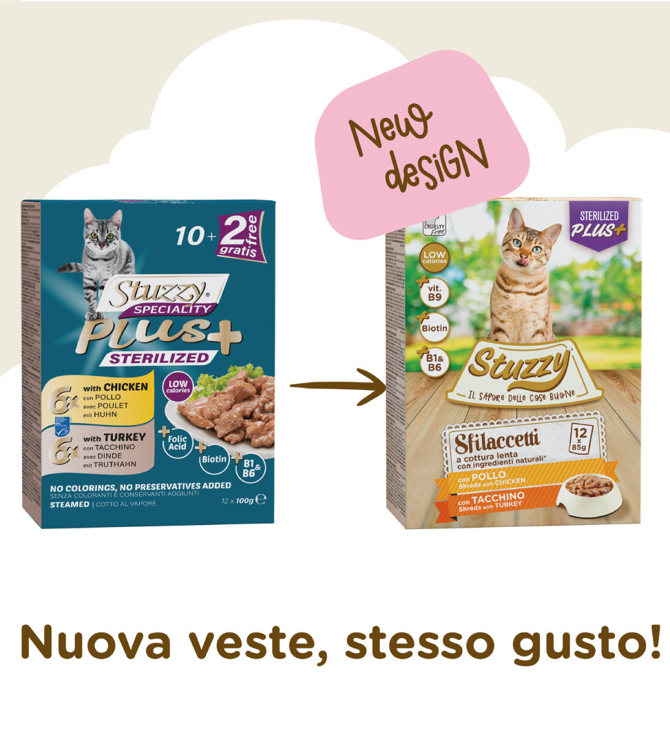 Stuzzy Cat - Sfilaccetti - Sterilizzato - 85g x 12 buste