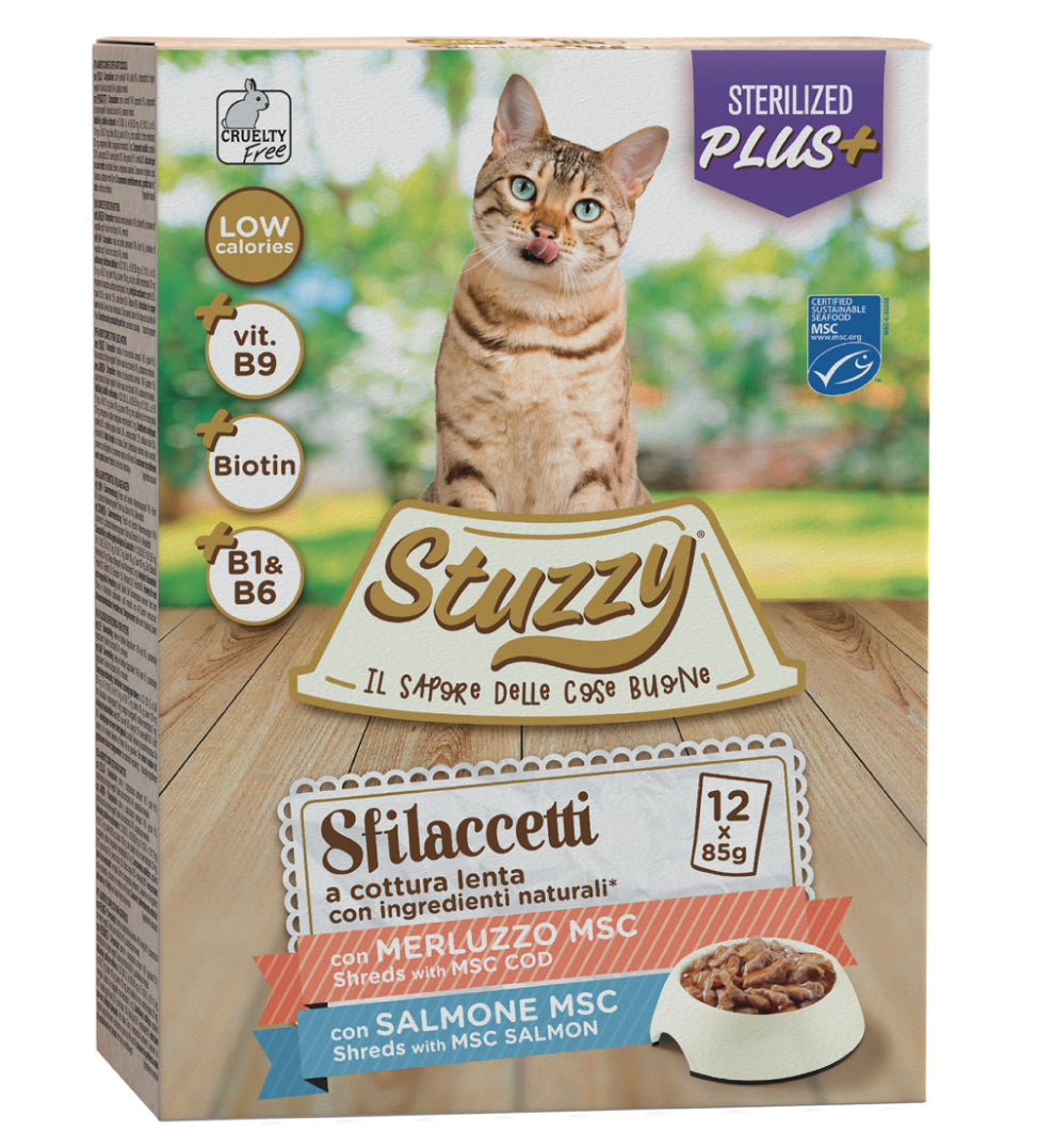 Stuzzy Cat - Sfilaccetti - Sterilizzato - 85g x 12 buste