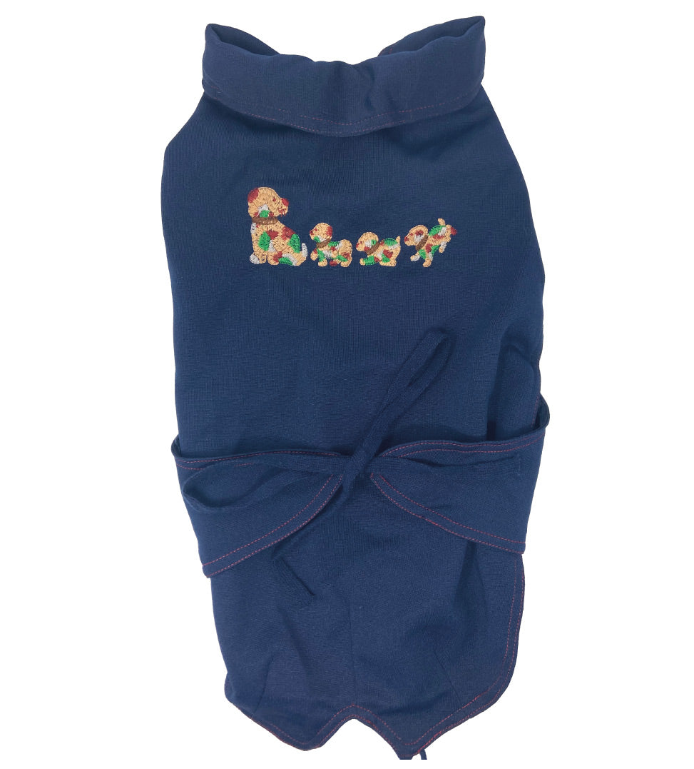 Impermeabile Double Face con Disegno cani