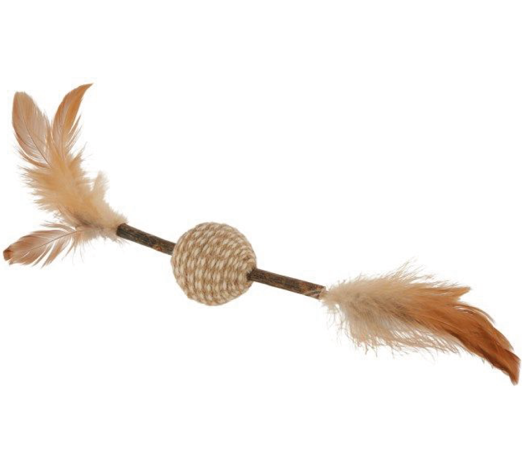 Trixie - Gioco Piume - Con Bastoncino di Matatabi - 20 cm