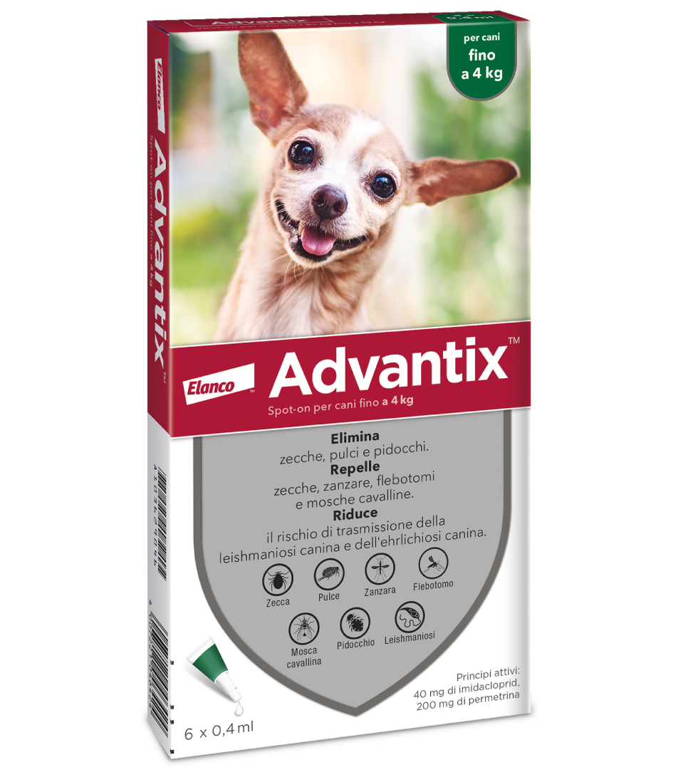 Elanco - Advantix - Fino a 4 kg - 6 pipette