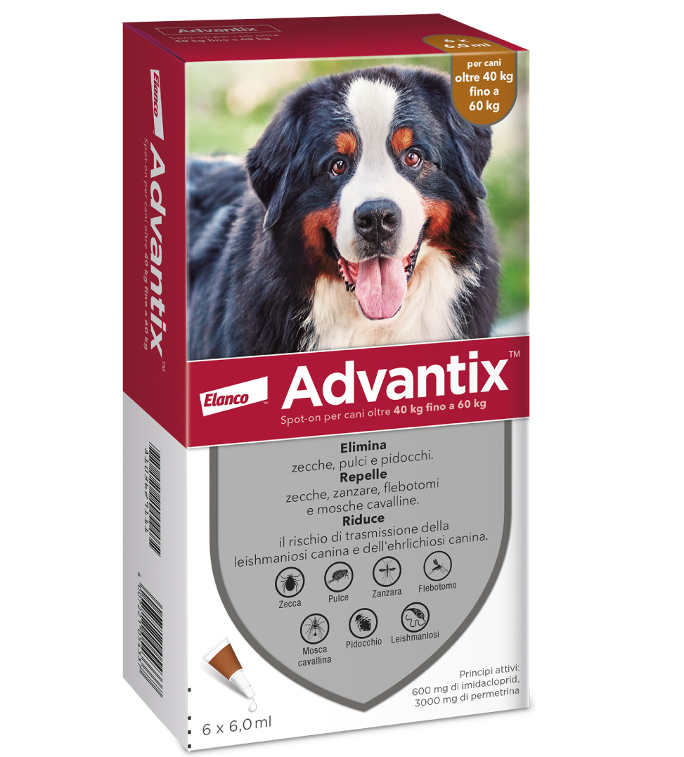 Elanco - Advantix - Da 40 a 60 kg - 6 pipette