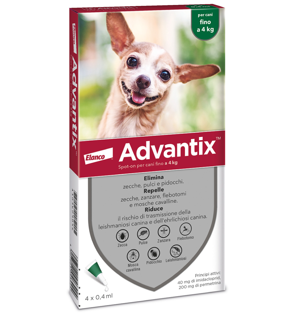 Elanco - Advantix - Fino a 4 kg - 4 pipette