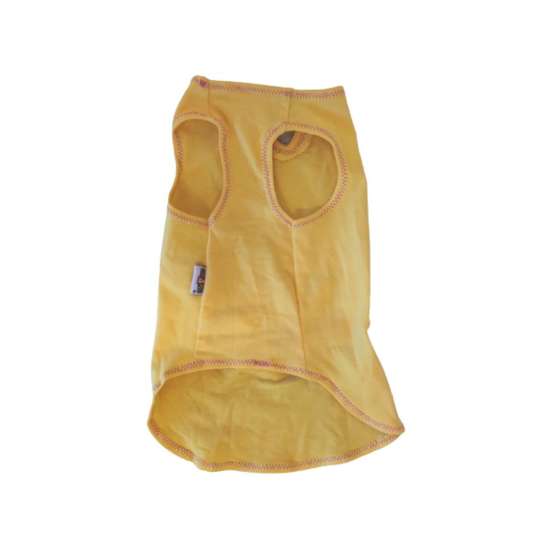 Vestito Canotta - Giallo con Disegno Scarpa
