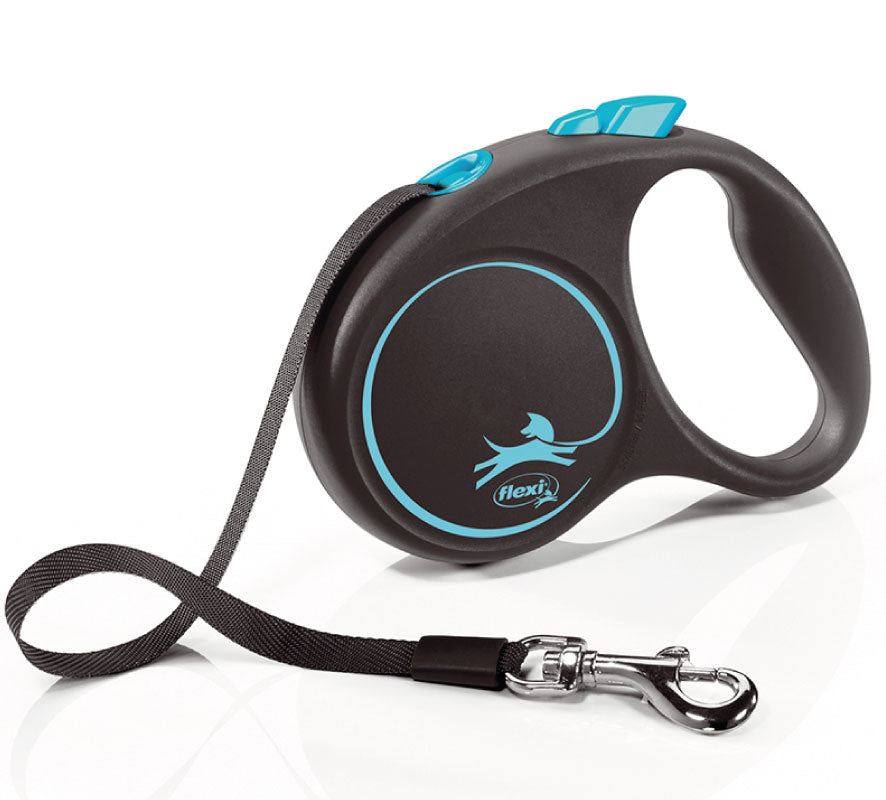 Flexi - Black Design - Guinzaglio in Fettuccia - S