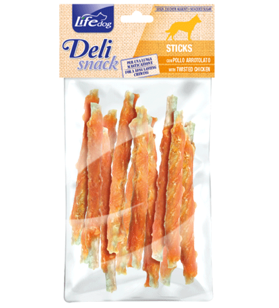 LifeDog - Deli Snack - Stick con Carne Essiccata - 500gr