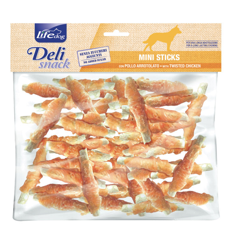 LifeDog - Deli Snack - Ministick con Carne Essiccata - 500gr
