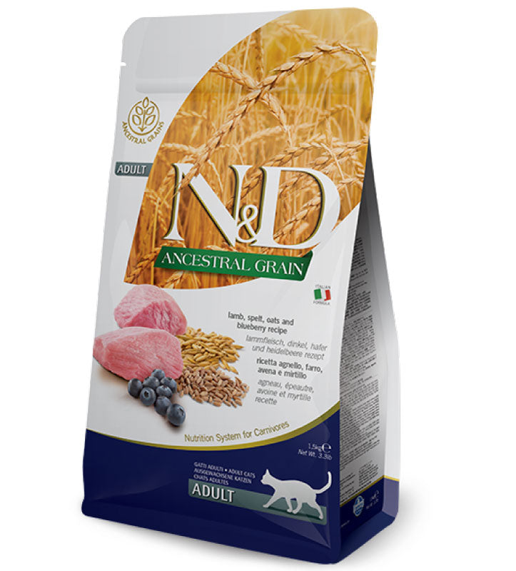 Farmina - N&D Ancestral Cat - Adult - Agnello/Mirtillo - 5kg