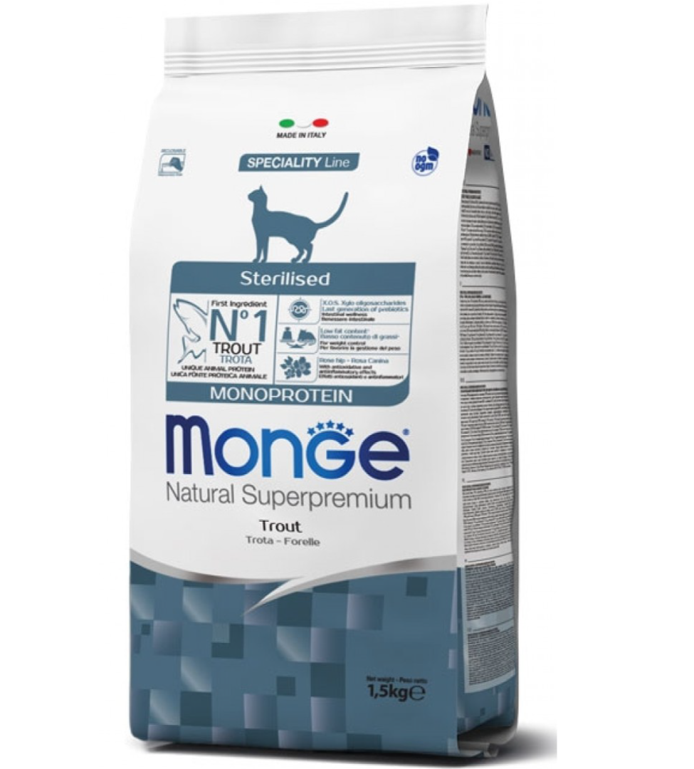 Monge Cat - Natural Superpremium - Adult - Sterilised - 1.5 kg