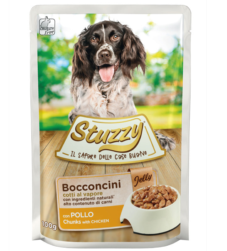 Stuzzy Dog - Bocconcini - Adult - Jelly - 100g x 24 buste
