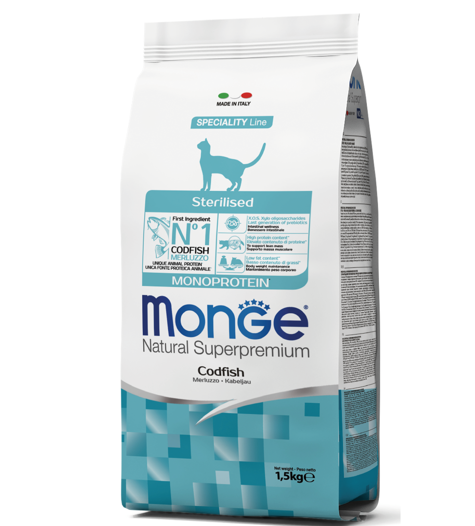 Monge Cat - Natural Superpremium - Adult - Sterilised - 1.5 kg