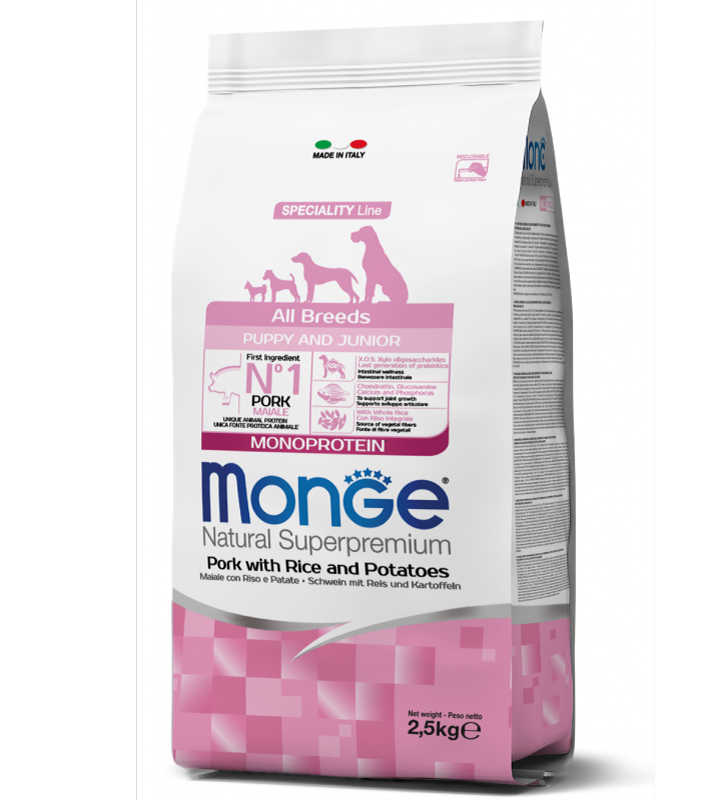 Monge - Natural Superpremium - All Breeds - Puppy&Junior - 2.5 kg