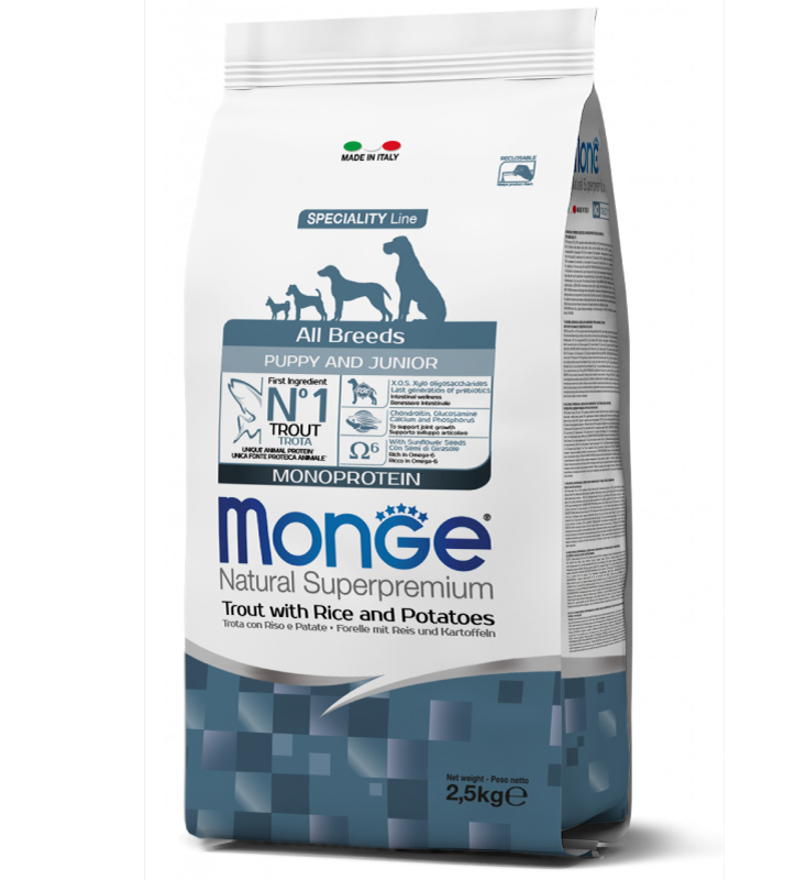 Monge - Natural Superpremium - All Breeds - Puppy&Junior - 2.5 kg