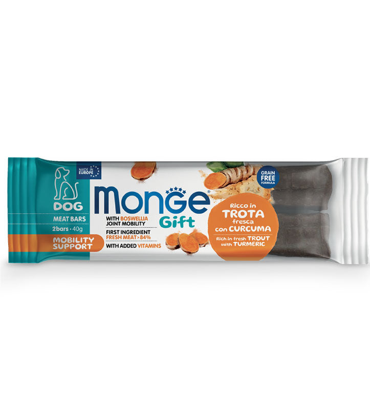 Monge - Gift Dog - Meat Bars - Mobility Support - 40gr