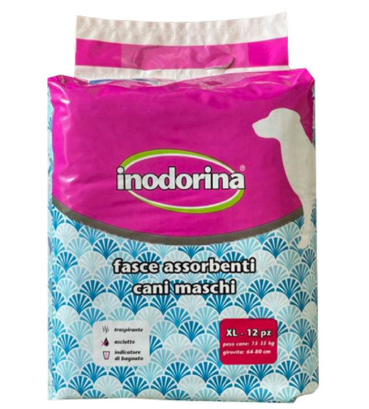 Inodorina - Pannolini/Fasce per Cani Maschio - XL