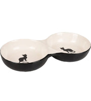 Flamingo - Ciotola per Gatti in Ceramica - Nala Doppia - 145ml