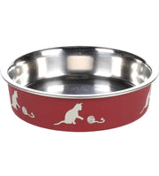 Flamingo - Ciotola per Gatti in Acciaio - Kena Antiscivolo - 160ml