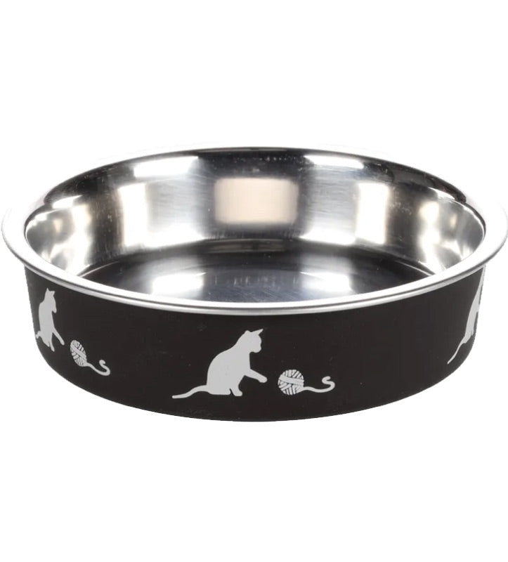 Flamingo - Ciotola per Gatti in Acciaio - Kena Antiscivolo - 160ml