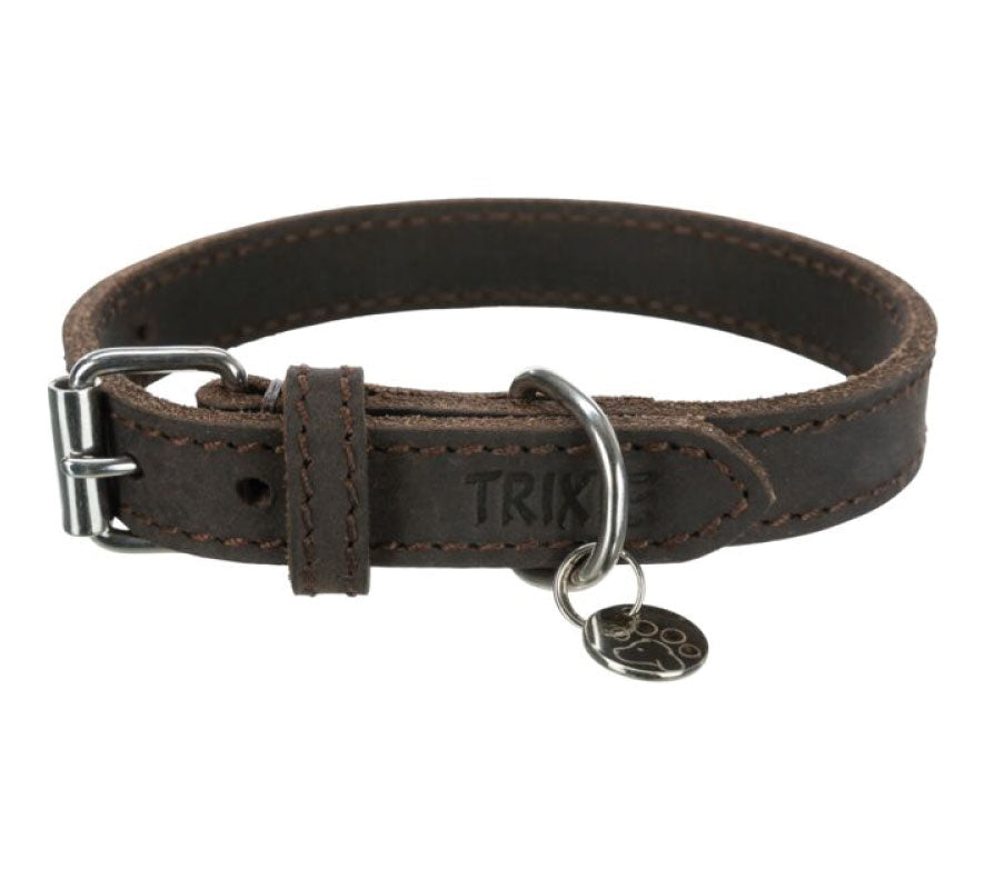 Trixie - Collare Rustic - In Pelle Morbida - XS/S