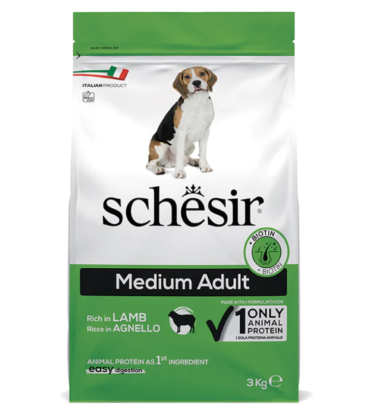 Schesir Dog - Monoprotein - Medium - Sensitive - Agnello - 3kg
