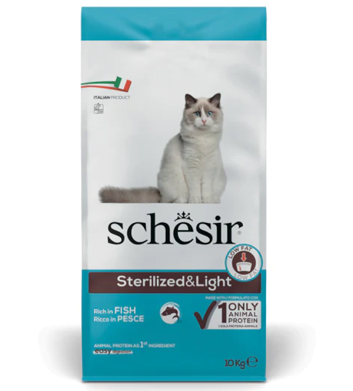 Schesir Cat - Sterilized & Light - 10 kg
